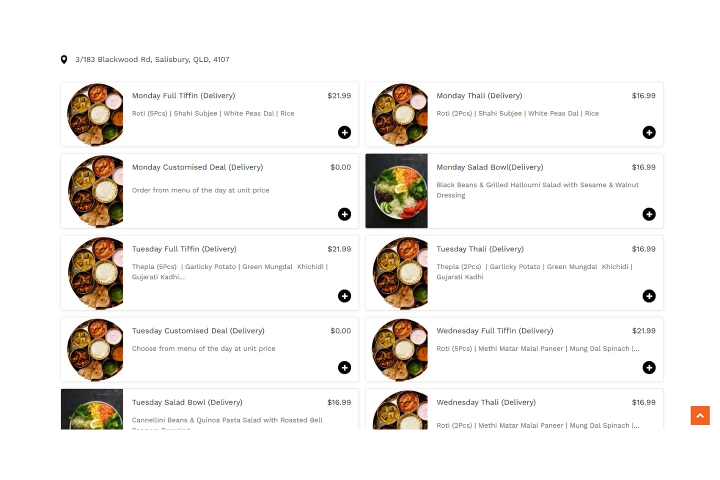 Beejay's Home Kitchen checkout and ordering flow