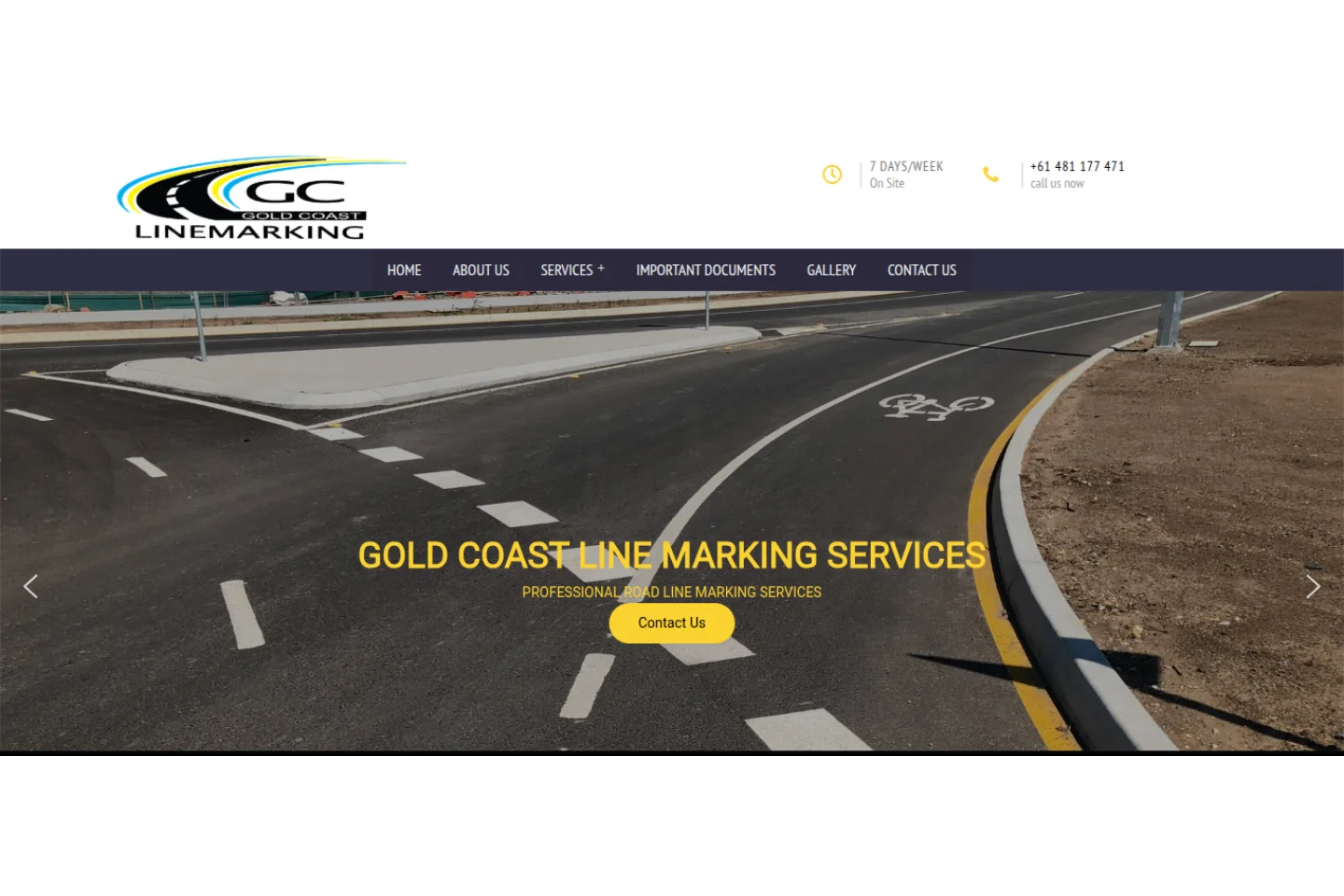 GC Line Marking homepage — Gold Coast professional line marking