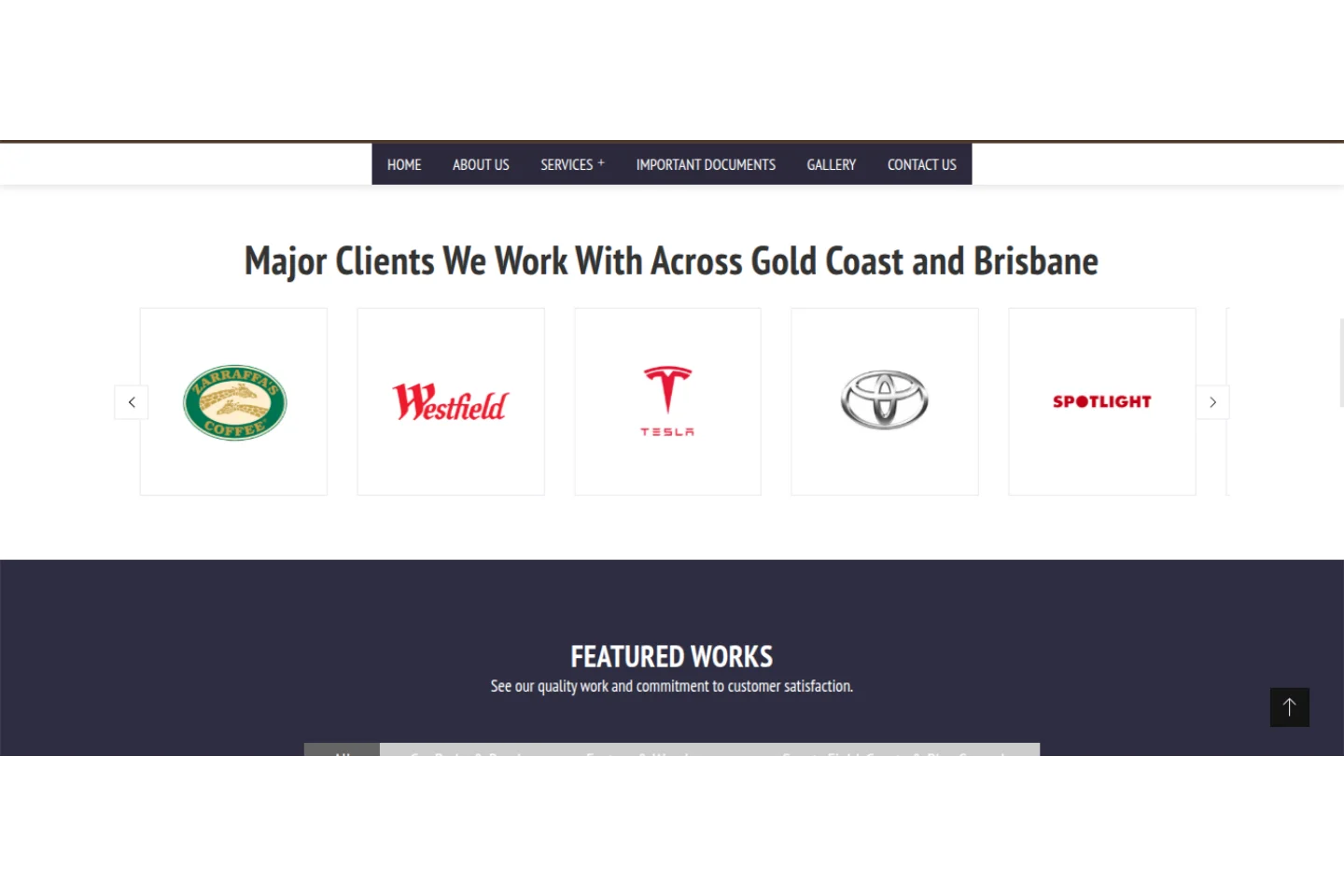 GC Line Marking about page — Gold Coast trade business