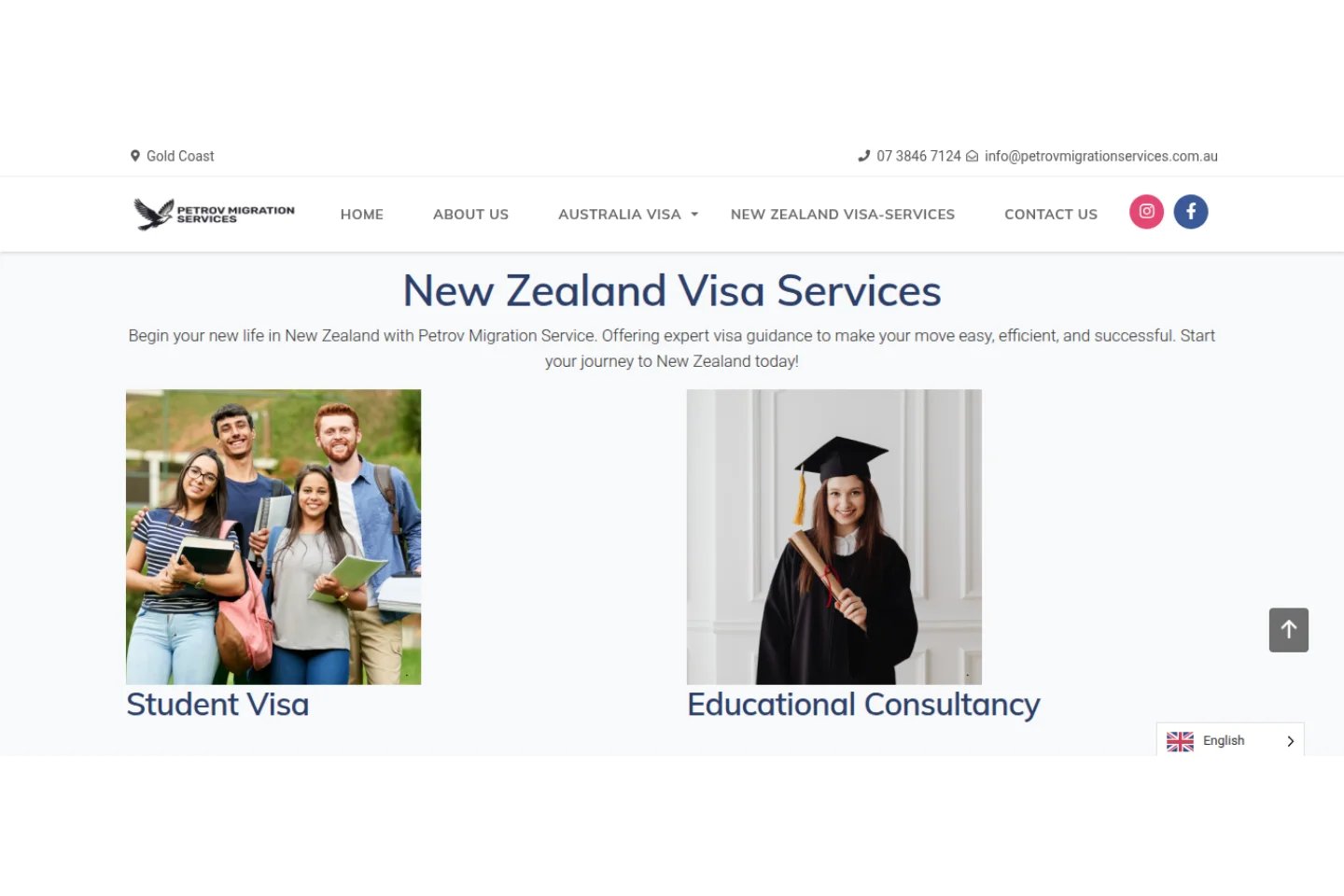 Petrov Migration Services about page — QLD migration consultancy